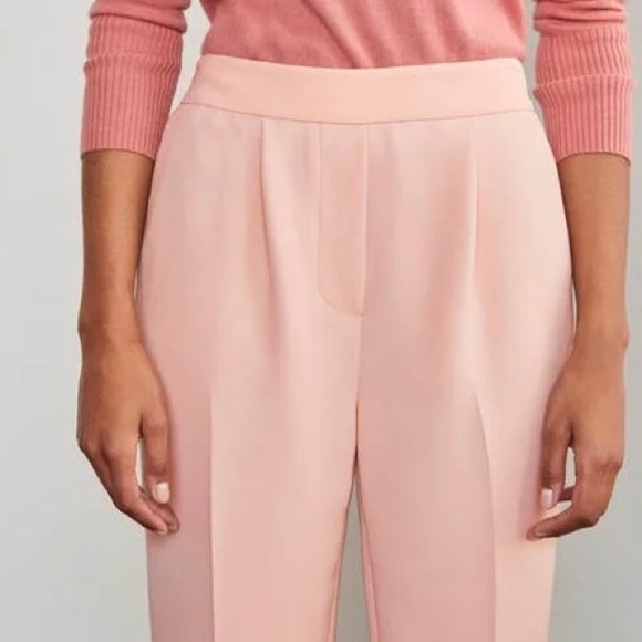 Boden 14 Albemarle Pull On Crepe Trousers Milkshake Light Pink. EUC! - Picture 4 of 10